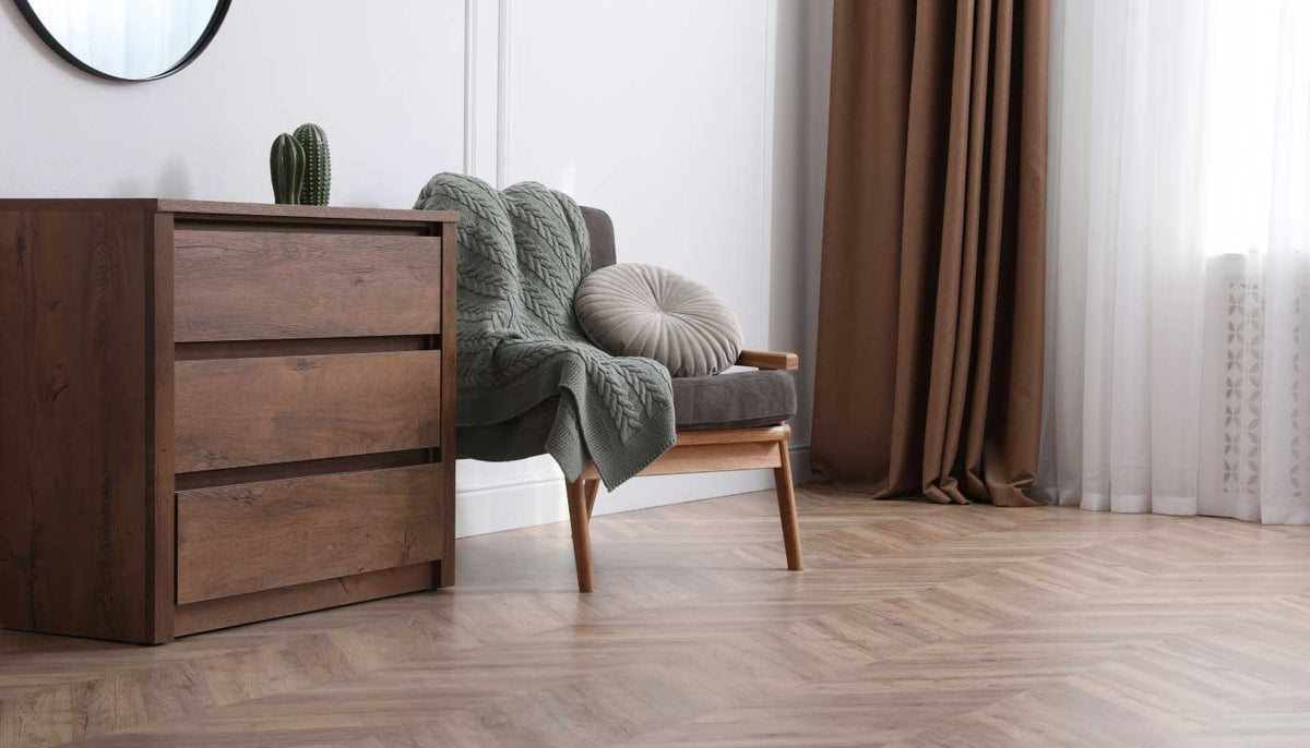Floor in bedroom