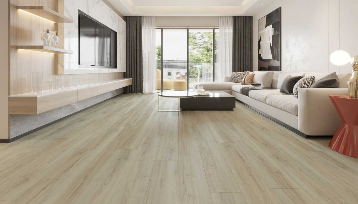 Living room with a beautiful floor