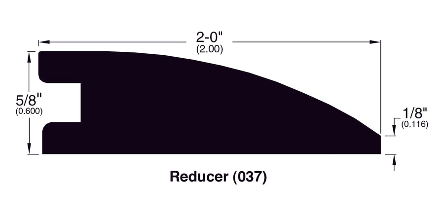 Engineered Hardwood Moldings - Acacia - Handscraped Cognac β Flush Reducer