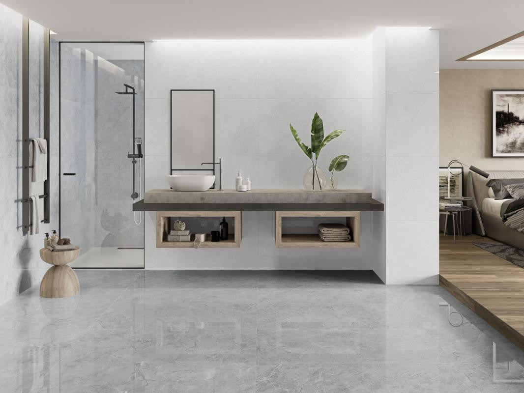 Belvedere White Matte 12x24 Porcelain Tile