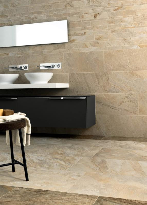 Place Almond 24x24 Contemporary Porcelain Floor Tile