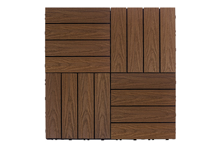 Interlocking Deck Tiles - Composite QuickDeck HD — Ipe Naturale