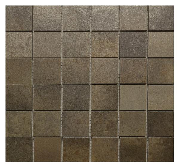 Hemisphere Copper 2x2 Matte Porcelain Mosaic Tile 12x12