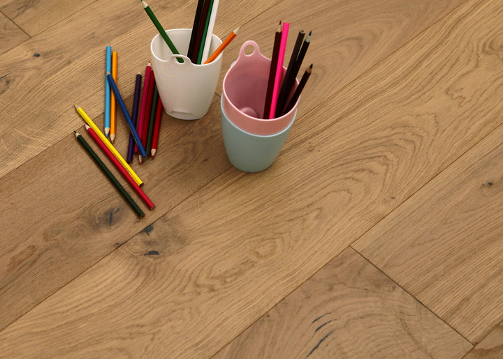 Solis European French Oak Engineered Hardwood Flooring — Sandy Blond