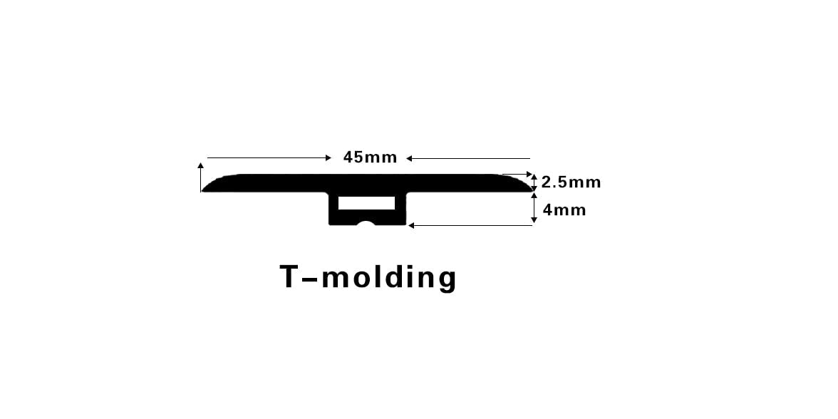 Vinyl Moldings - XL Peak Collection - Crag - T-Molding