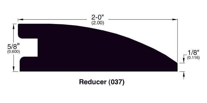 Bamboo Moldings - Bamboo - Vertical Carbonized — Flush Reducer