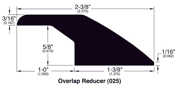Bamboo Moldings - Bamboo - Vertical Carbonized — Overlap Reducer