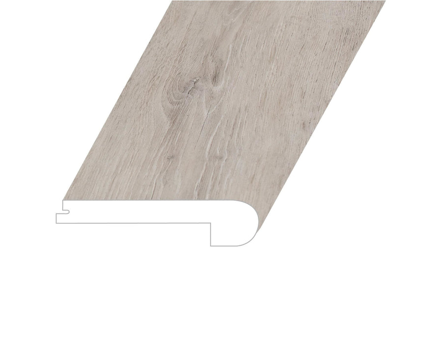 Vinyl Moldings - Amare Collection - Lucid Silver — Flush Stair Nose