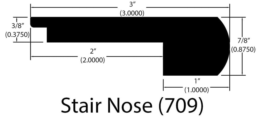Engineered Hardwood Moldings - Advantage - Thurlow — Flush Stair Nose