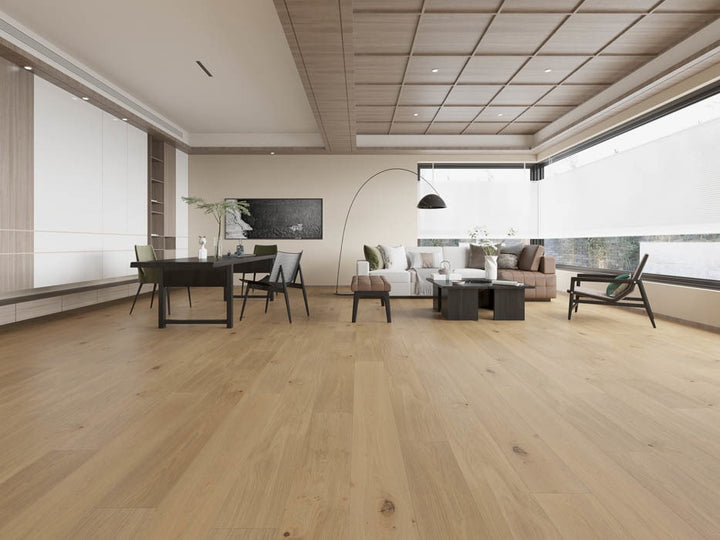 Grand Width 9.5in White Oak Engineered Hardwood Flooring — Gavel