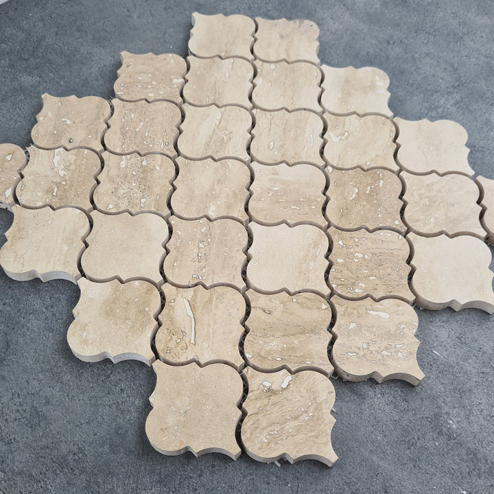Patara - Mesh Mosaic Tile Collection — Casablanca Pattern - Honed and Filled