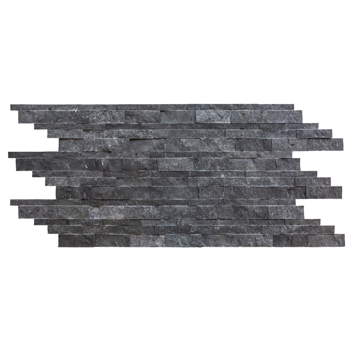 Natural Marble Ledger Panel Collection — Split-Face / Charcoal Cambria 3d Ledger Panel 6.8" x 20.8"