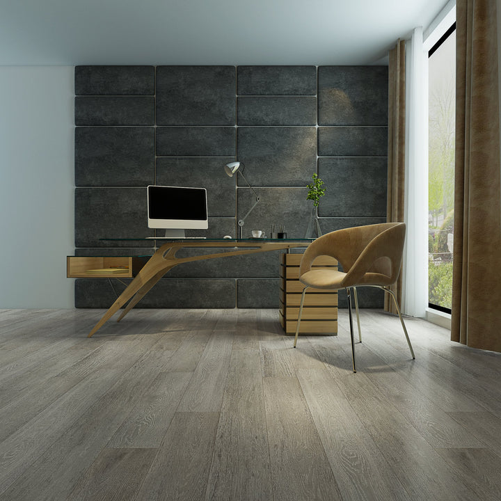 Audere Collection Engineered European Oak Hardwood — Polished Cinerous