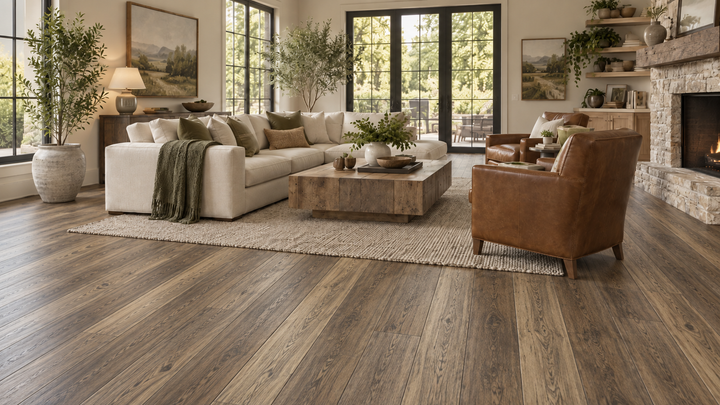 Naturally Aged Engineered Hardwood Collection - Finished in the USA — Hickory Whiskey 2.5mm