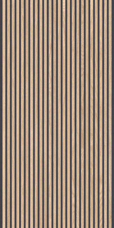 Canne 3D Ecru Black 24x48 Relief Porcelain Wall Tile