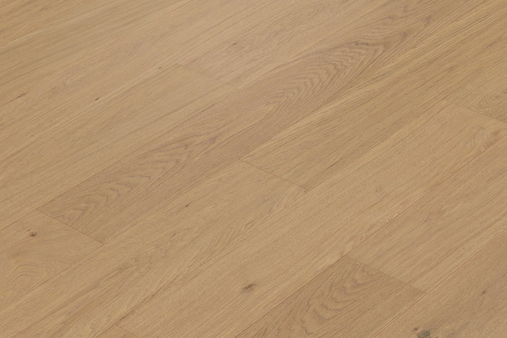 Nordic Plank 9.5in White Oak Engineered Hardwood Collection — Pale Heather