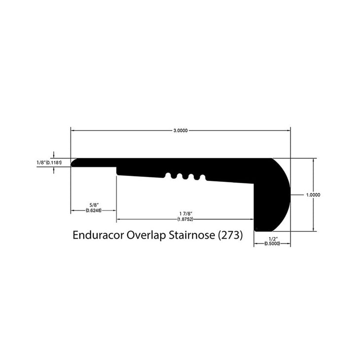 Vinyl Moldings - Affluent - Autumn — Overlap Stair Nose