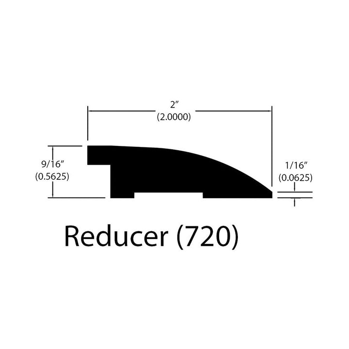 Engineered Hardwood Moldings - Elm Odyssey - Handscraped Zeus — Flush Reducer