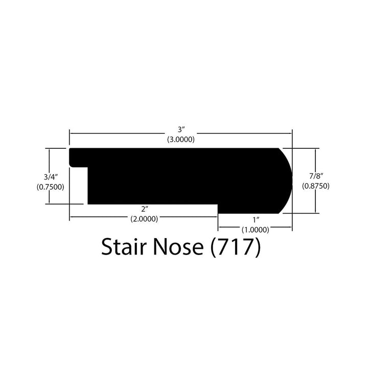 Engineered Hardwood Moldings - Foundation - Skeena — Flush Stair Nose