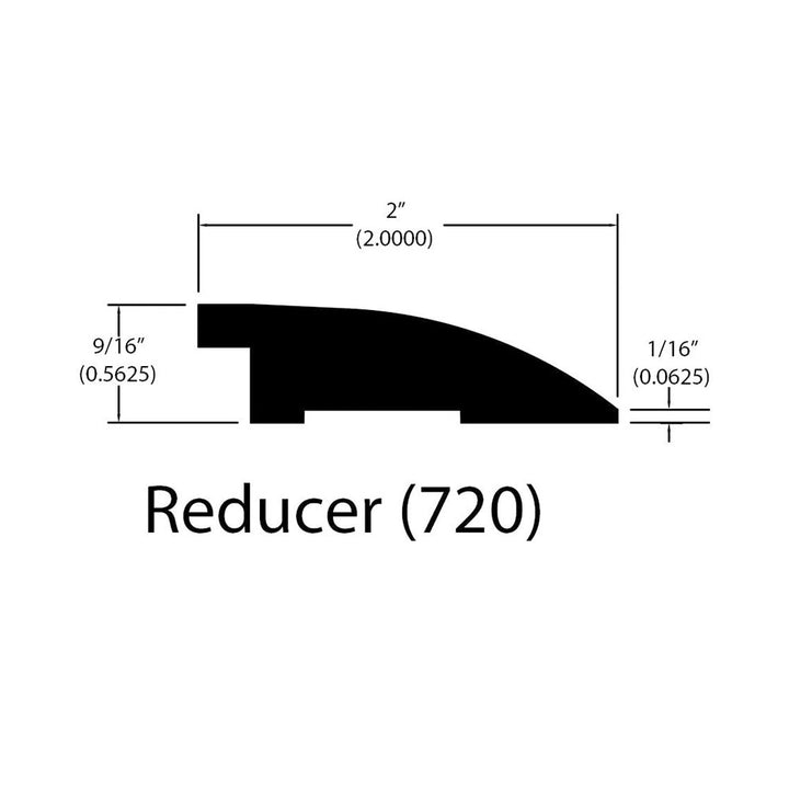 Engineered Hardwood Moldings - Grand Width - Sterling — Flush Reducer