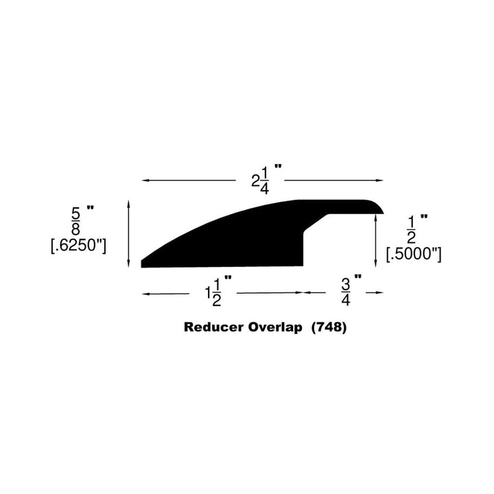 Engineered Hardwood Moldings - Maverick - Beach — Overlap Reducer