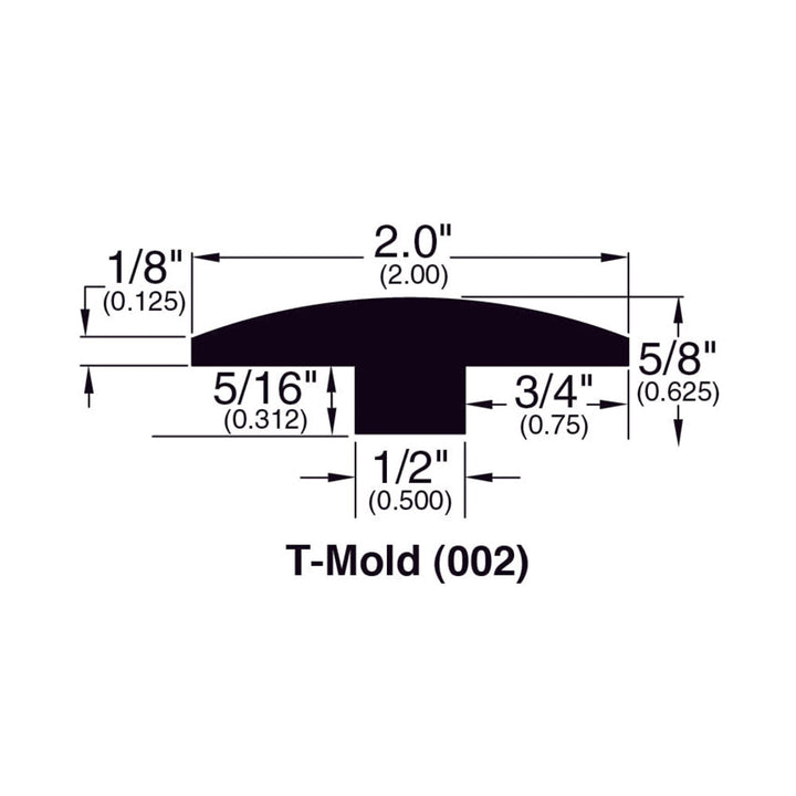 Engineered Hardwood Moldings - Myth Birch - Monroe β T-Molding
