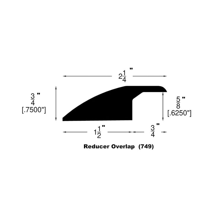 Engineered Hardwood Moldings - Natural Maple - Ebony Maple — Overlap Reducer