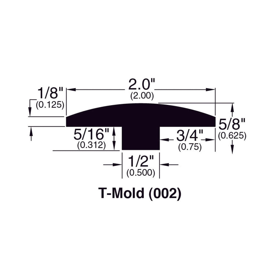 Phoenix - French Roasted Engineered Hardwood Moldings — T-Molding