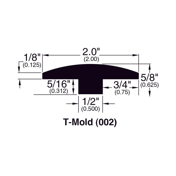 Engineered Hardwood Moldings - Robin Ridge - Light Coffee — T-Molding