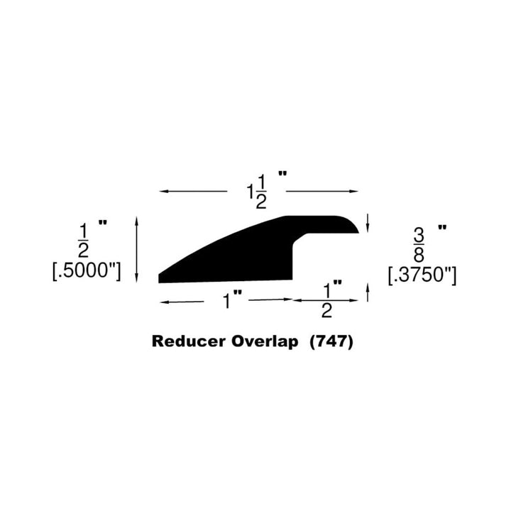 Engineered Hardwood Moldings - Robin Ridge - Light Coffee — Overlap Reducer