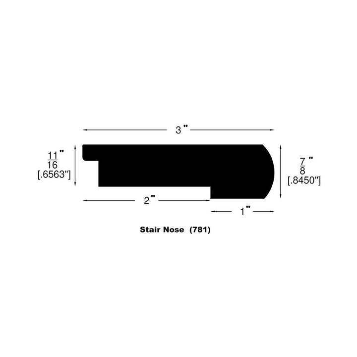 Hardwood Moldings - Andes - Natural Cumaru — Flush Stair Nose