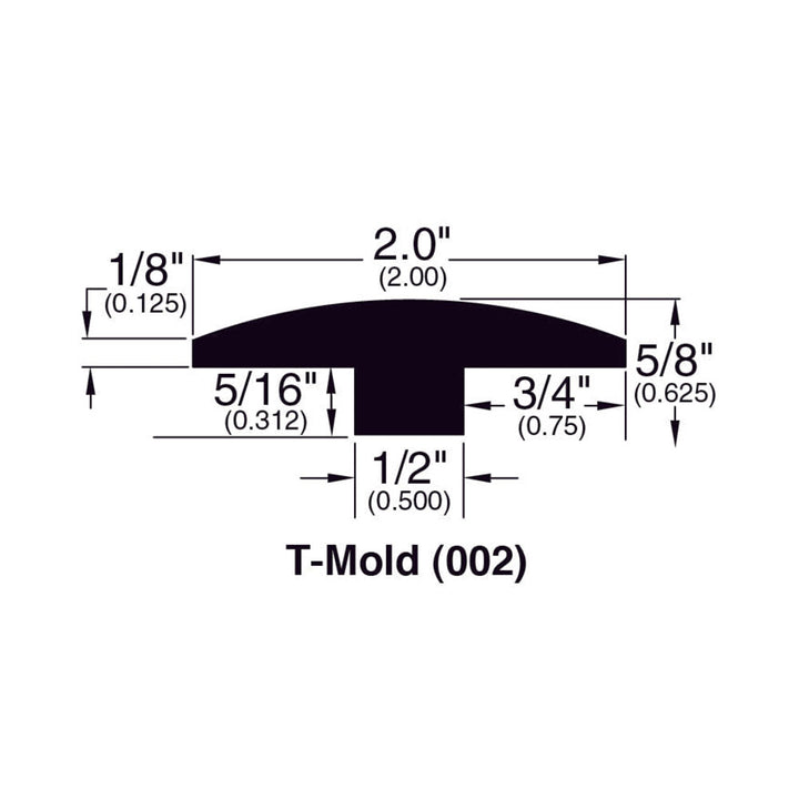 Hardwood Moldings - Canadian Birch - Coffee — T-Molding