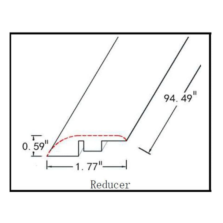 Laminate Moldings - Legendary Collection - Royal Blanca — Reducer