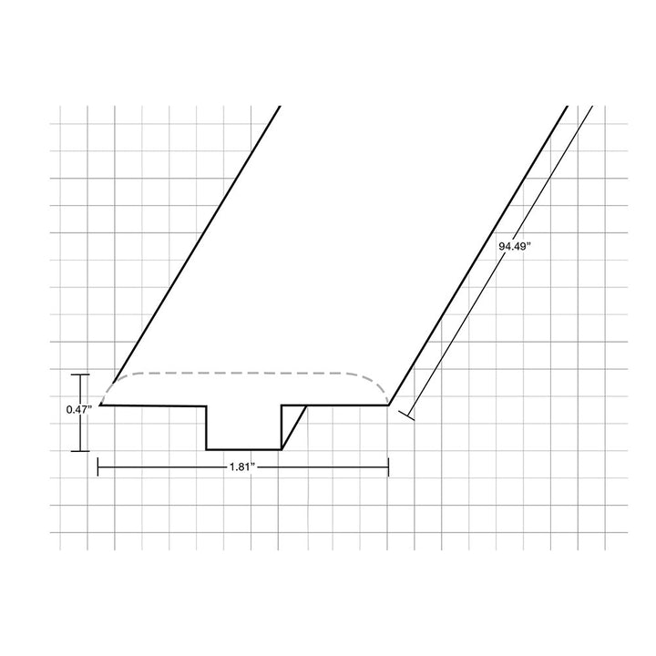 Laminate Moldings - Marquis Collection - Tinted Sterling — T-Molding