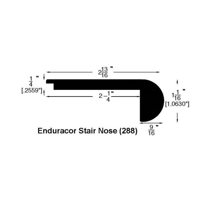 Laminate Moldings - Victoria - Otter — Flush Stair Nose