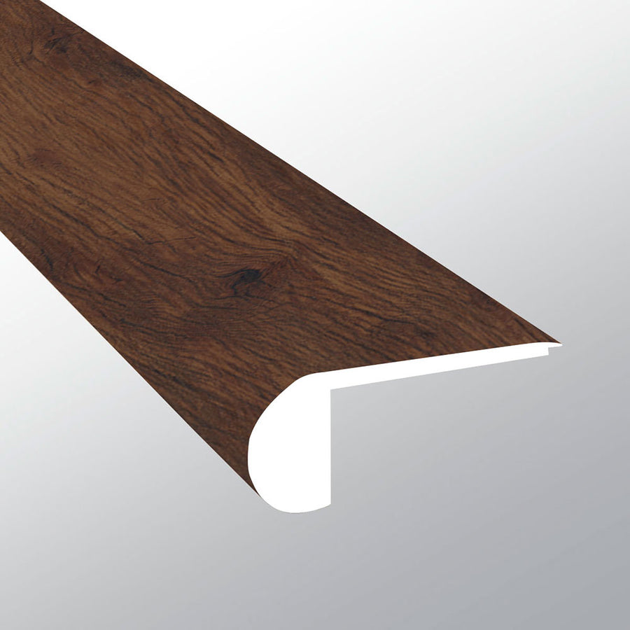 Vinyl Moldings - Redondo - Aged Walnut — Flush Stair Nose