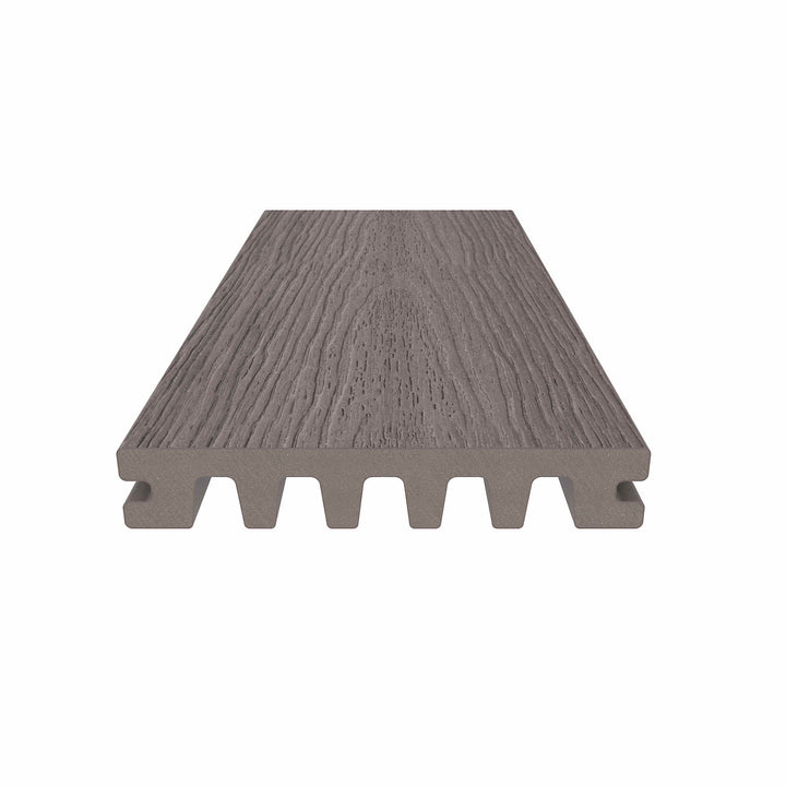Dura-Shield Ultratex Composite Decking — Castle Gray / Solid Grooved Edged (Empress) / 8 ft.