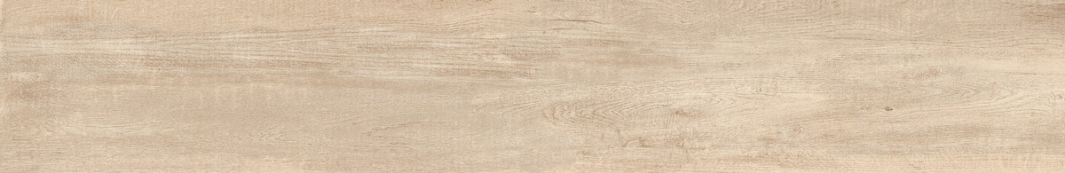 Valdiviana Fresno 8x48 light ash wood look porcelain plank tile, alternate face showing natural shade variation