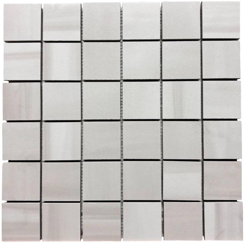 Winter Stone Ice White 2x2 Matte Porcelain Mosaic Tile 12x12