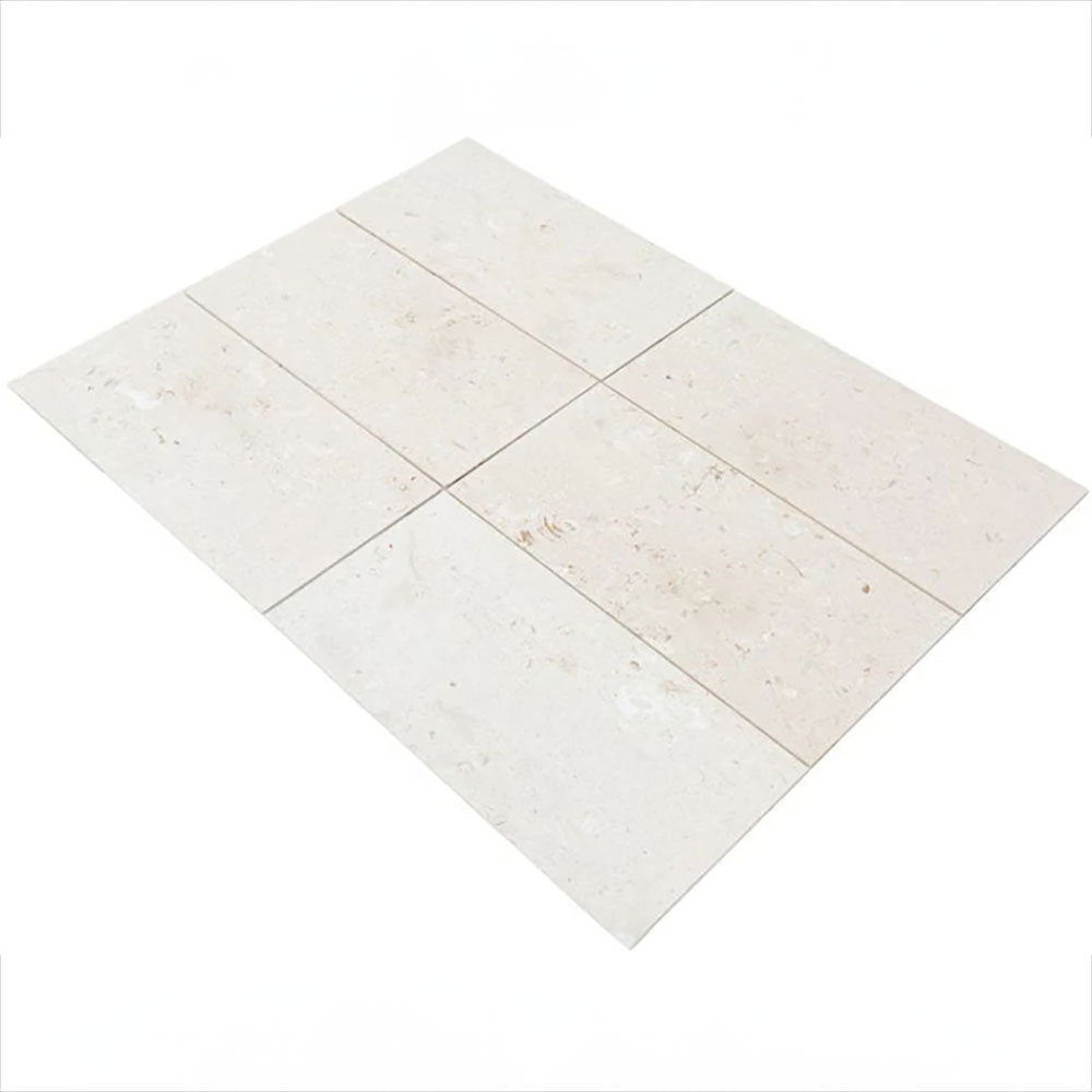 Limestone Tile Brushed and Straight Edge