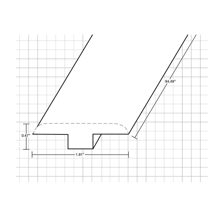 Vinyl Moldings - Bermuda Collection - Hamilton Grey — T-Molding