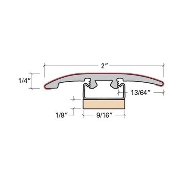 Vinyl Moldings - Ethereal - Gossamer — 3-in-1: Reducer, T-Molding, End Cap