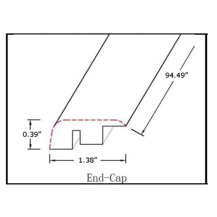 Vinyl Moldings - Gradient Collection - Anata — End Cap