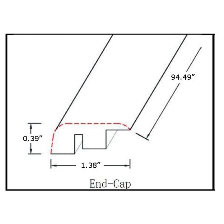 Vinyl Moldings - Gradient Collection - Asuza — End Cap