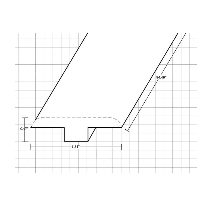 Vinyl Moldings - Manifesto Collection - Argent Dove — T-Molding