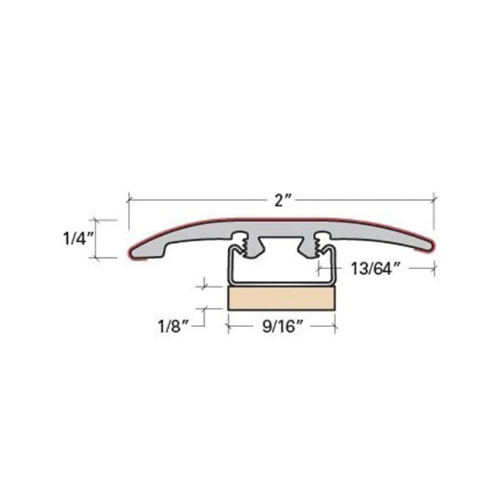 Vinyl Moldings - Resurgence - Denali โ 3-in-1: Reducer, T-Molding, End Cap