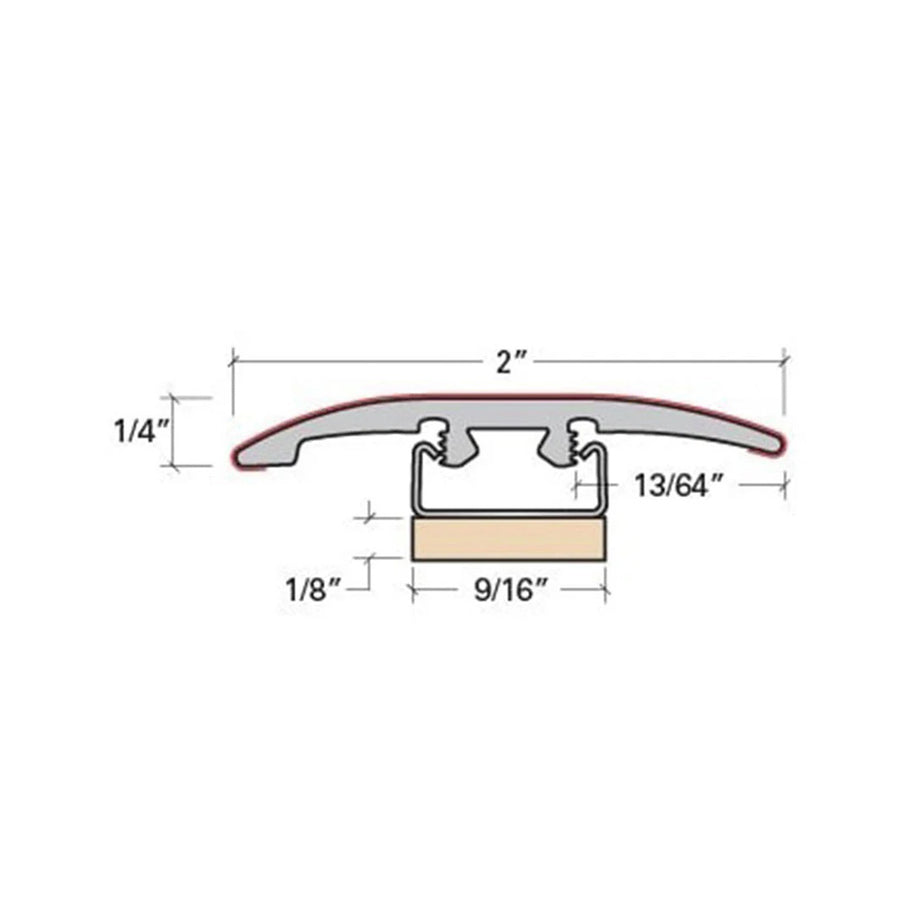 Vinyl Moldings - Resurgence - Logan — 3-in-1: Reducer, T-Molding, End Cap