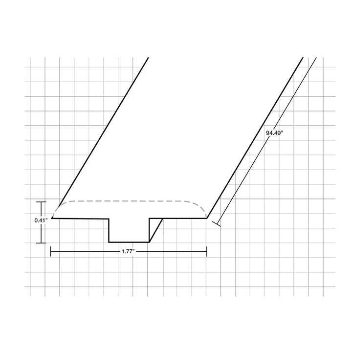 Vinyl Moldings - Veritas Collection - Rooted Graphite — T-Molding