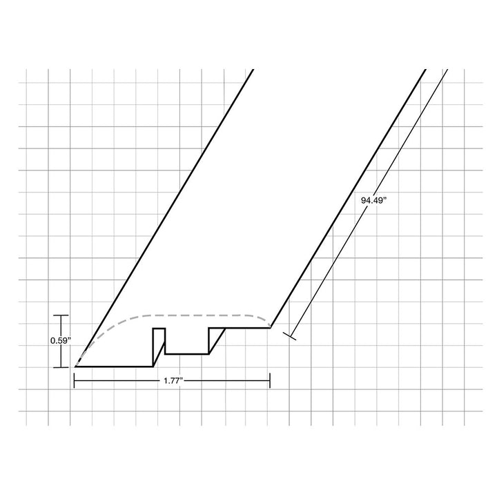 Vinyl Moldings - Veritas Collection - Rooted Graphite — Reducer