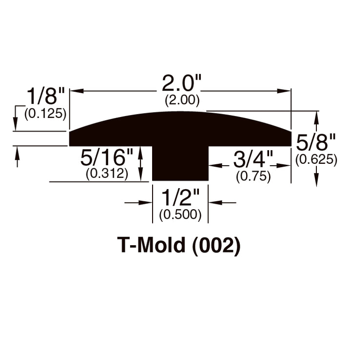 Engineered Hardwood Moldings - Grand Width - Bourbon Oak — T-Molding